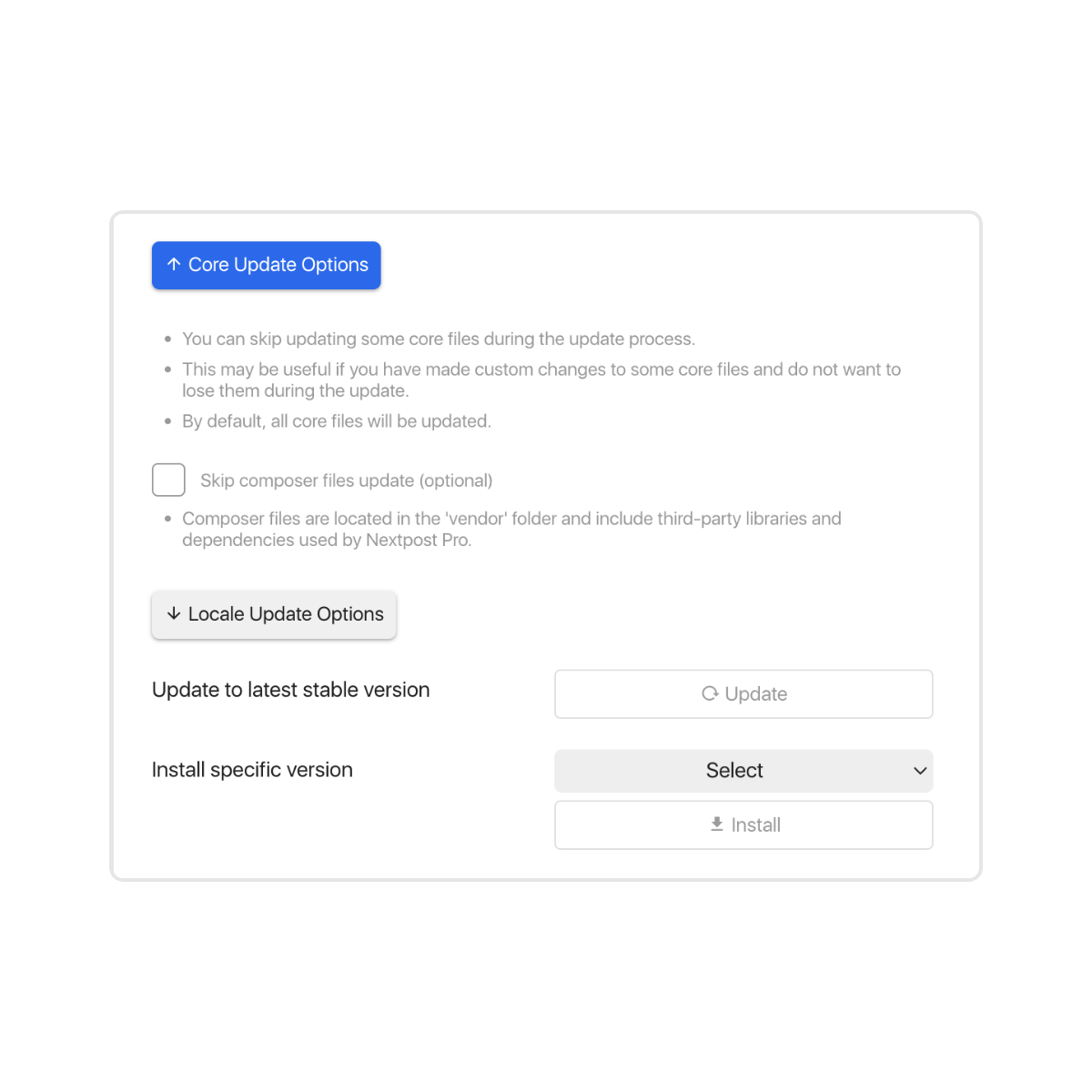 Auto Updates Feature